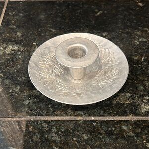 Vgt Everlast hand forged aluminum Candle Holder. 5.5 inches